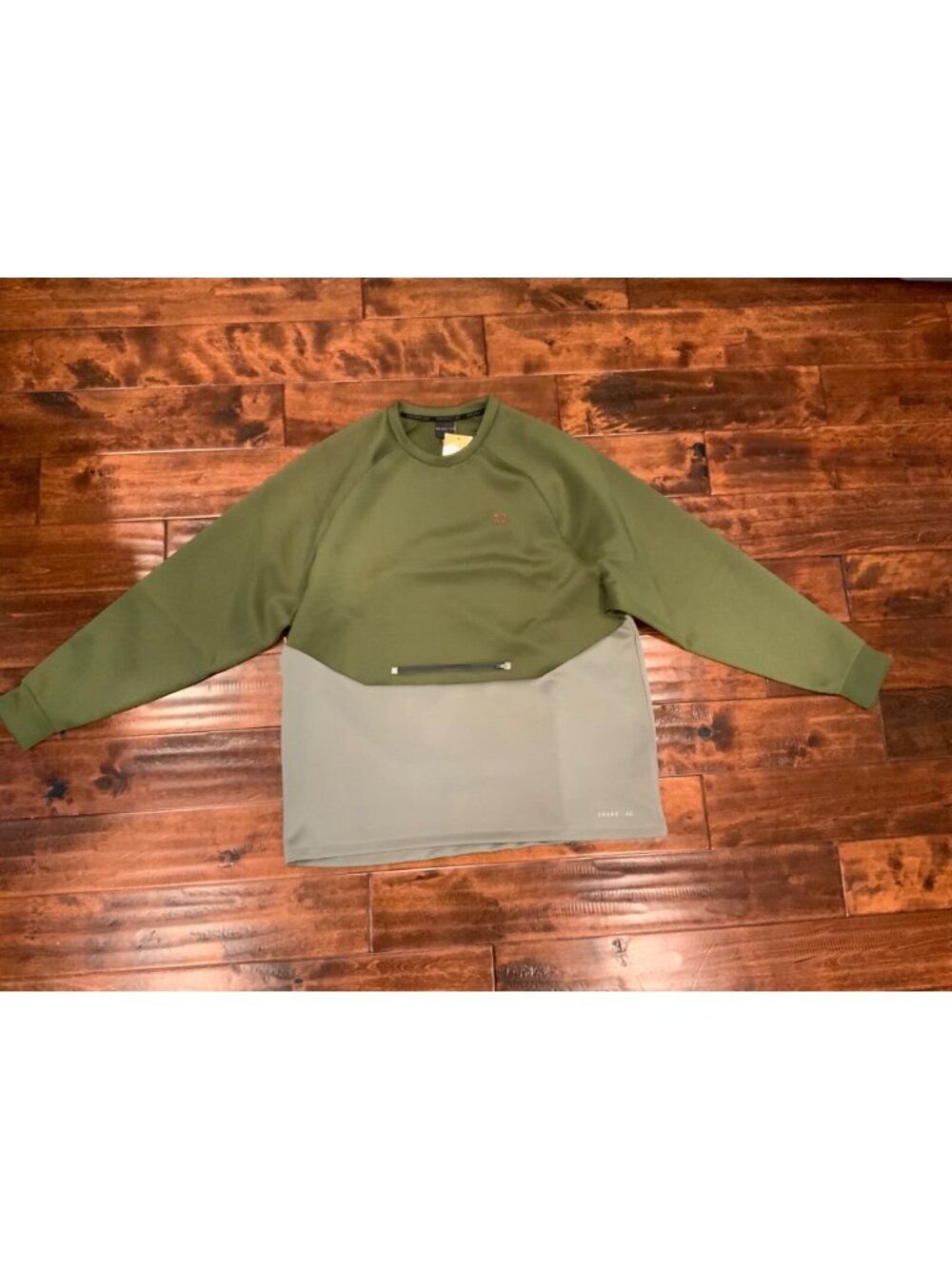Grand AC Green Long Sleeve Crewneck Sweatshirt, Size XXL